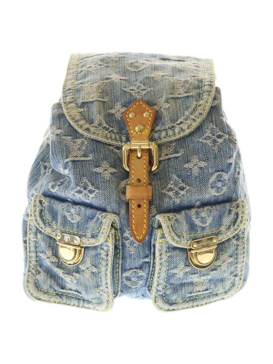 Louis Vuitton Monogram Denim Sac a Dos PM Backpack Blue main image 4